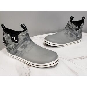 NEW WITH TAG Salt Life Camo FISHING BOOTS Waterproof Water Men Size 7 Rain Gray